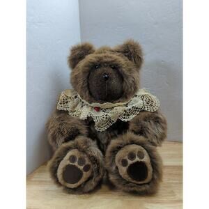 Vintage Cartier Bear Co. Plush Brown Bear 1984 Signed Deri Cartier 17"